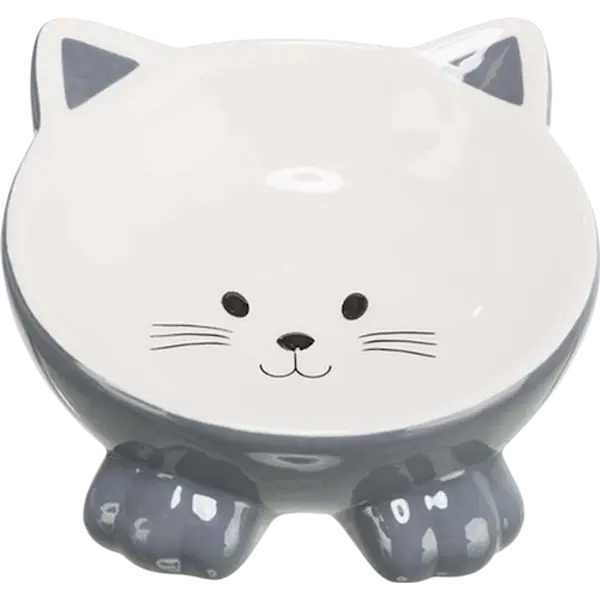 Bowl Cat Elevated Ceramic 150ml Mix Färg
