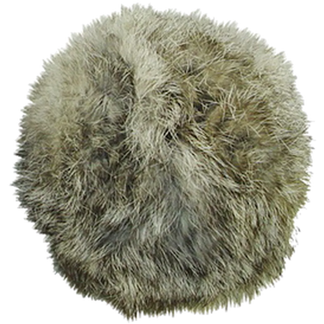 Rabbit Fur Ball Gray 4,3 cm