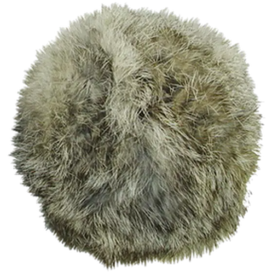 Rabbit Fur Ball Gray 4,3 cm