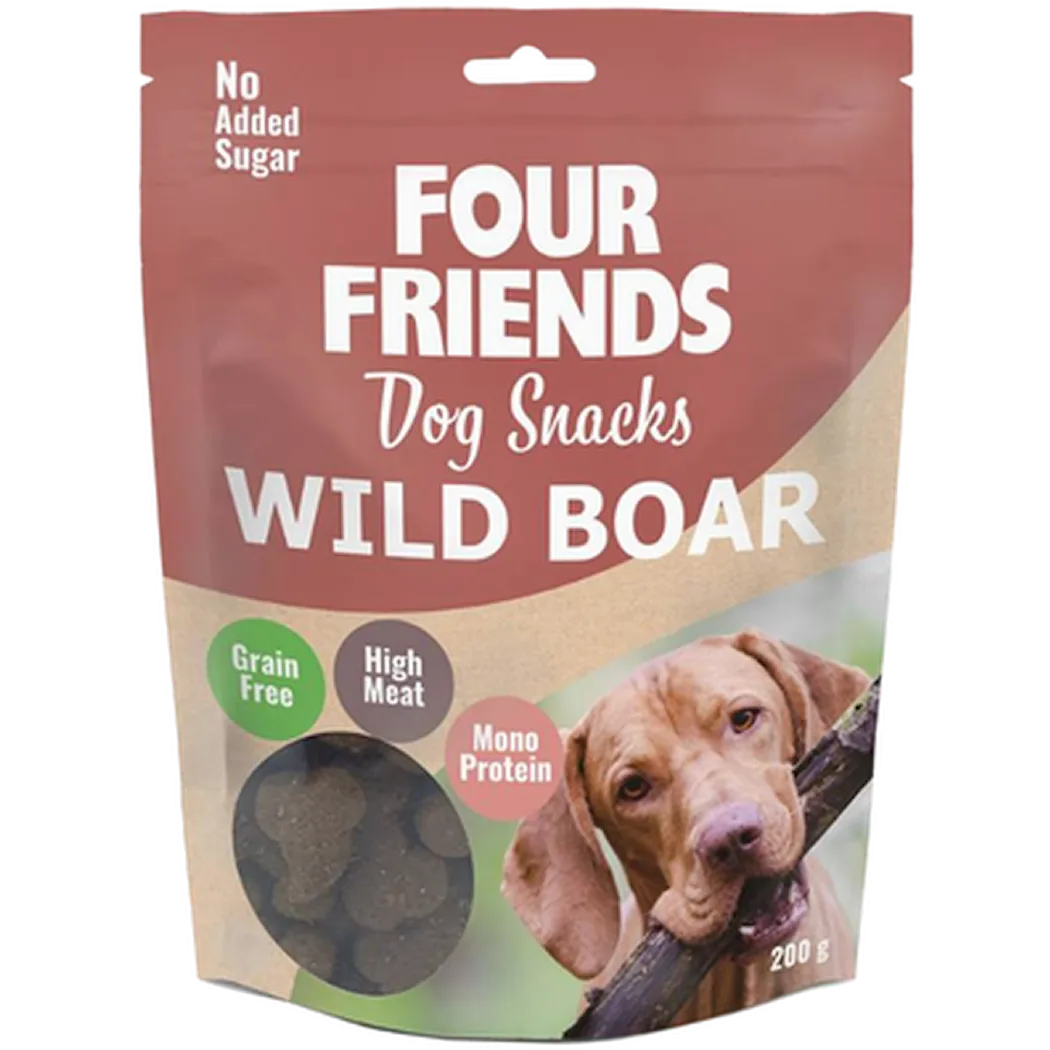FourFriends Hundesnacks av villsvin 200 g