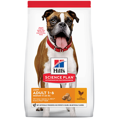 Preview of Hills Science Plan Adult Light Medium Chicken - Dry Dog Food 14 kg