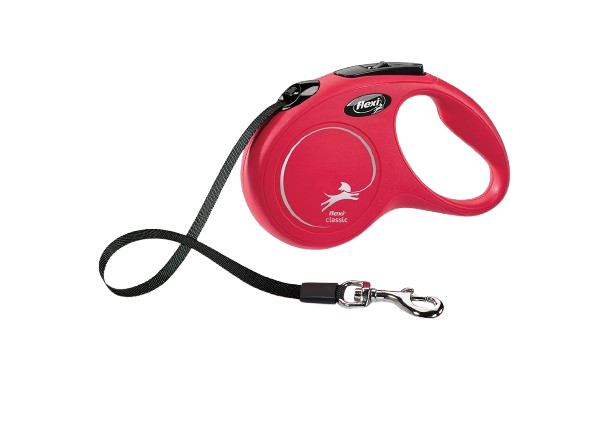 Flexi - Kelatalutin New Classic Tape Punainen, S, 5m, max 15kg - Koirat - Kaulapannat