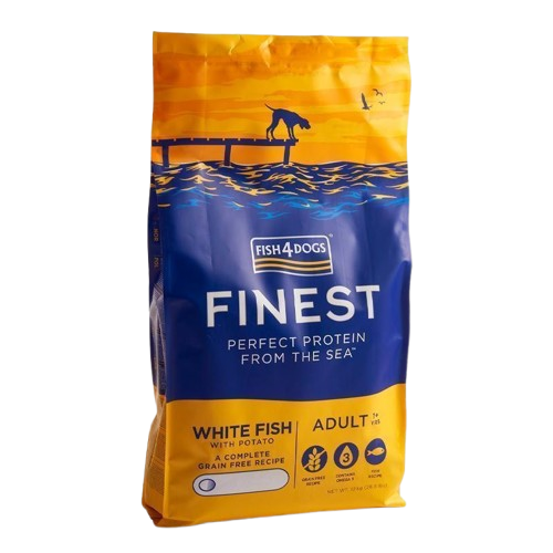 Adult Finest med hvit fisk 12kg - Hund - Hundefôr & hundemat - Tørrfôr for hund - Fish4Dogs