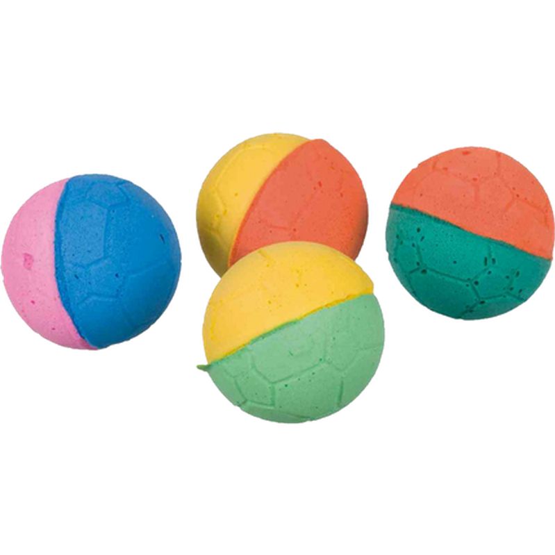 Trixie - Soft balls Foam Rubber Mix 4 cm - Katt - Kattleksaker - ZOO.se