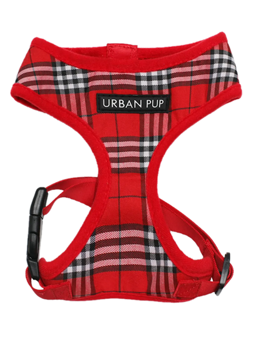 Urban Pup Sele Tartan Röd