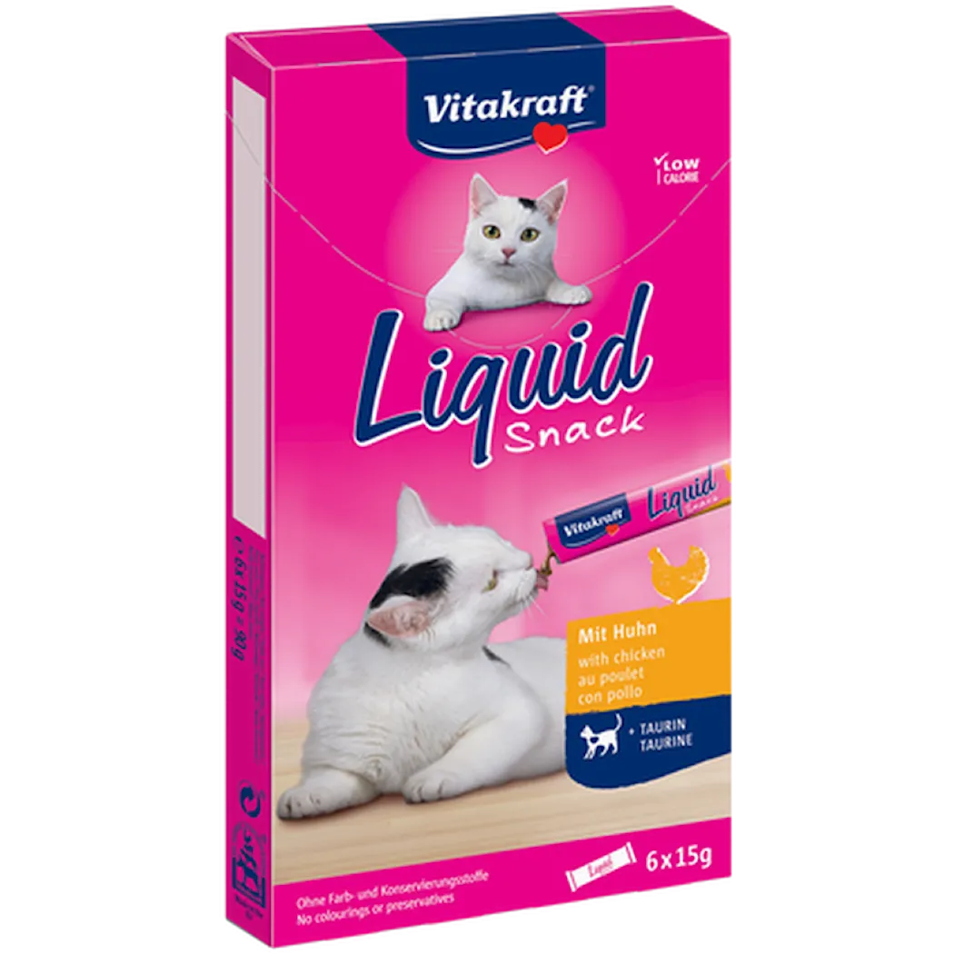 Vitakraft Cat Liquid-Snack Kyckling 6-pack-15 g