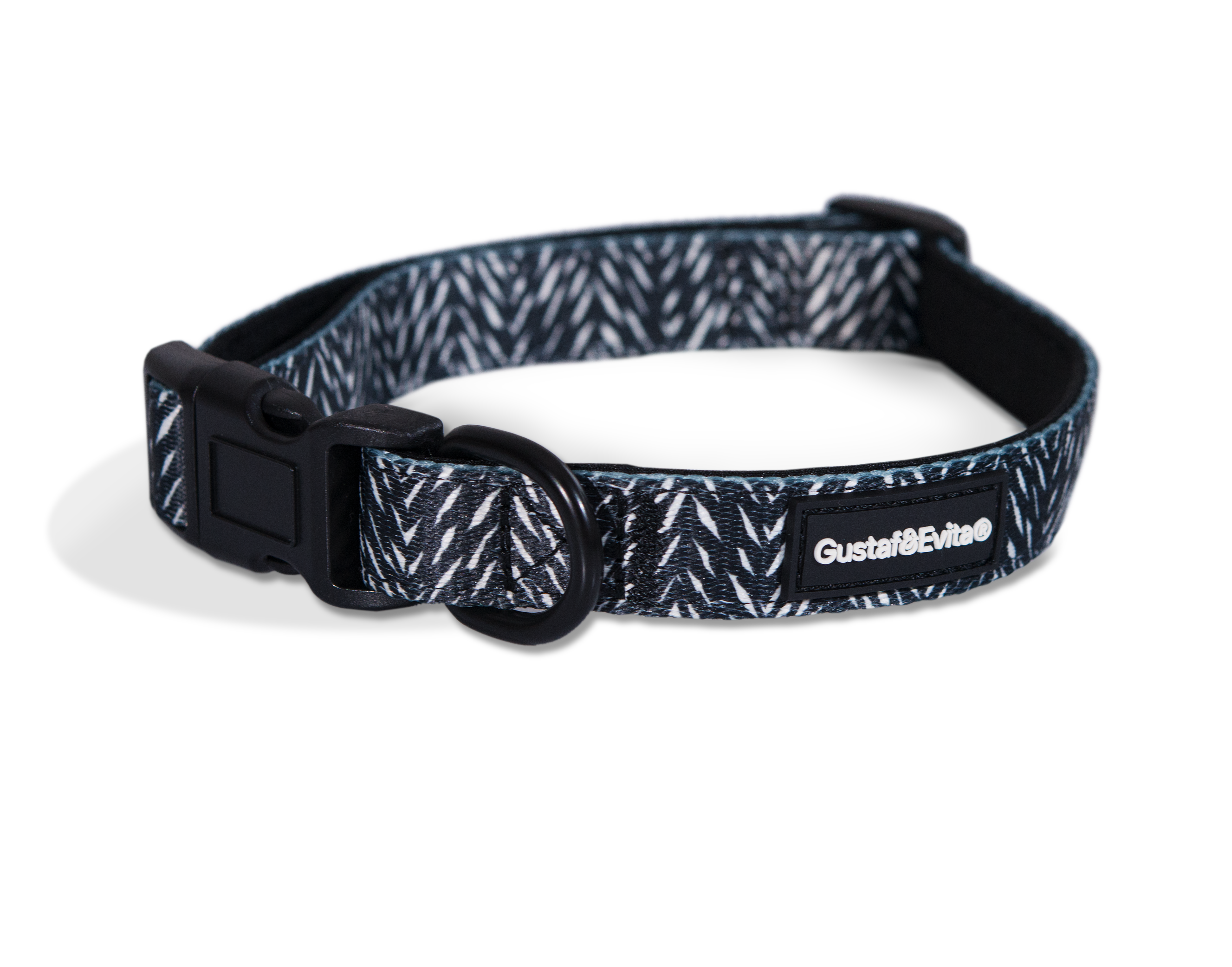Gustaf och Evita - Hundehalsbånd Finessish justerbar M, 20mm x 41-66cm Mønstret - Hund - Halsbånd - ZOO.no