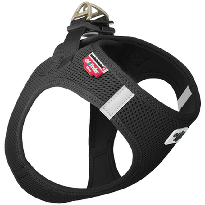 Curli - Vest Sele Air-Mesh - Step in Svart Medium - Hund - Hund - ZOO.se