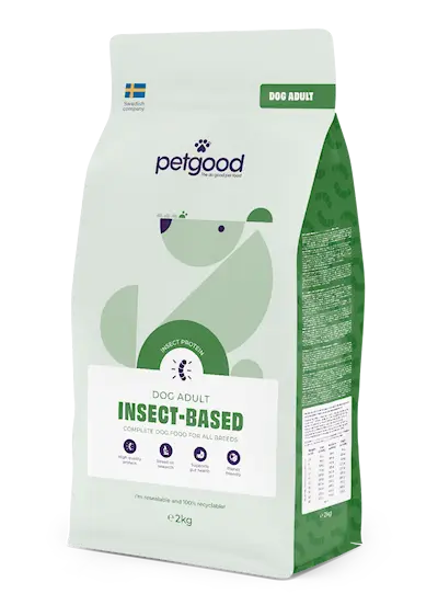 Insektsbaserat helfoder för vuxna hundar 2kg