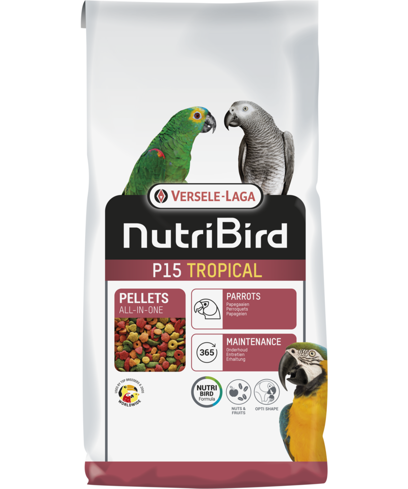 NutriBird P15 Tropical (Papegoja) 10 kg