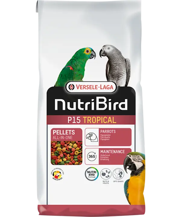 NutriBird P15 Tropical (papegøye) 10 kg