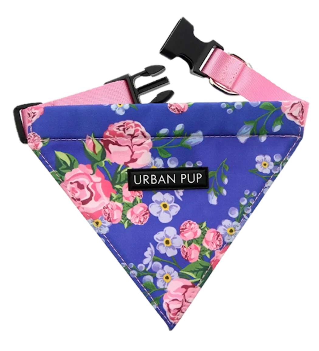 Urban Pup Bandana Floral Burst vaaleanpunainen/sininen