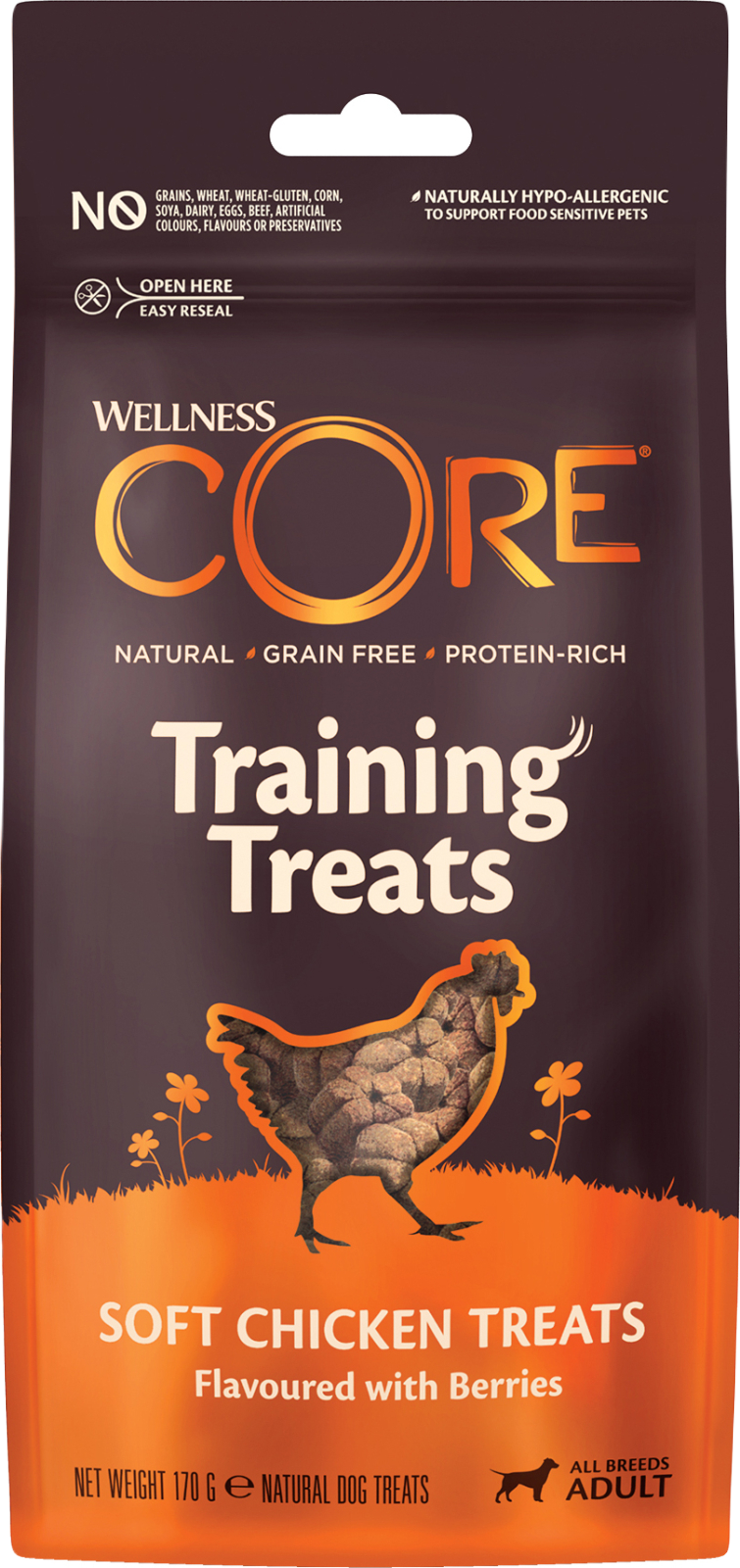 CORE Petfood - Wellness CORE Training Treats Chicken flavoured with Berries 170 g - Hund - ZOO.se