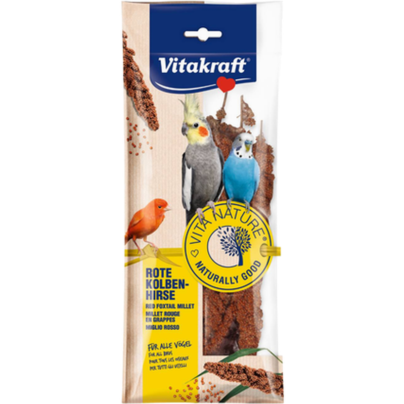 Vitakraft - Nature Club Millet - Hirskolvar 80 g - Fågel - Fågelgodis & Kräcker - ZOO.se