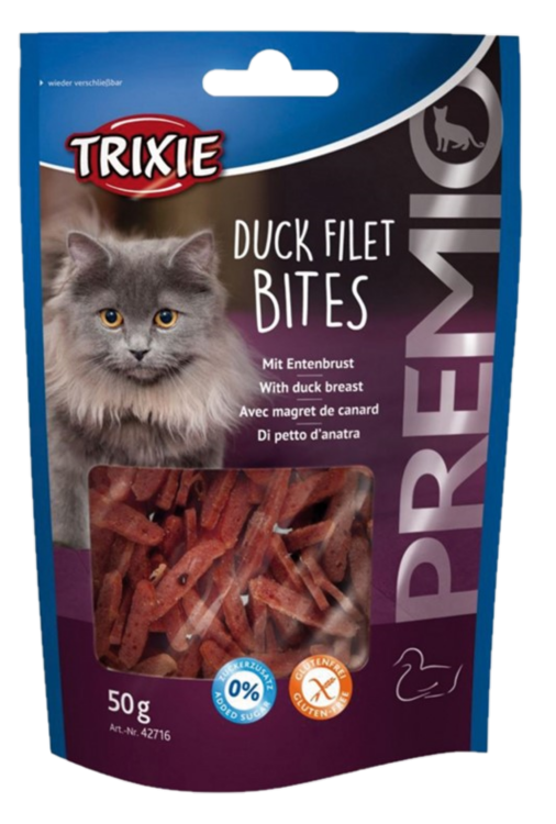 Trixie - Premio Duck Filet Bites 50 g - Katt - Kattgodis & Kattgräs - Belöningsgodis för katt - ZOO.se