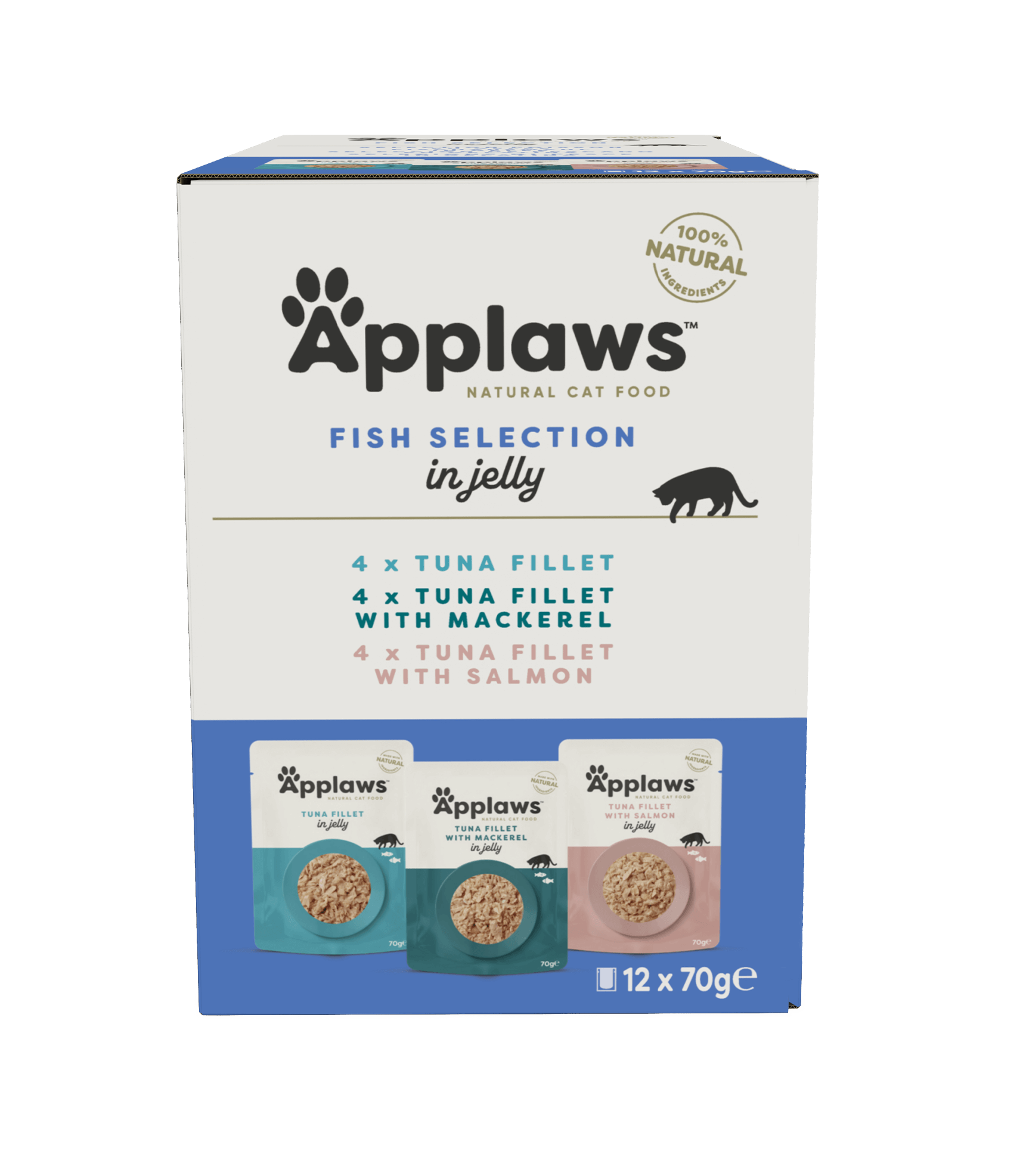 Cat Pouches Fish Selection in Jelly 12x70 g