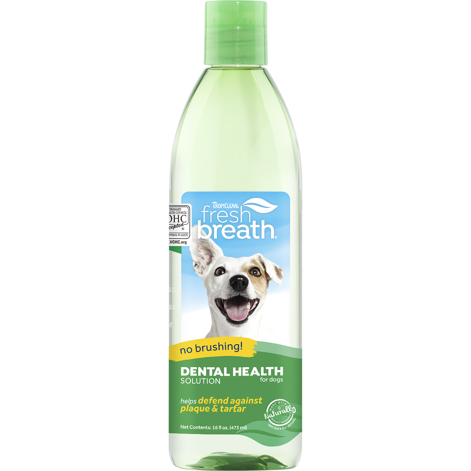Fresh Breath Dental Health Solution 473 ml - Hund - Hundvård & Tillskott - Tandvård & tandsten hos hund - TropiClean - ZOO.se