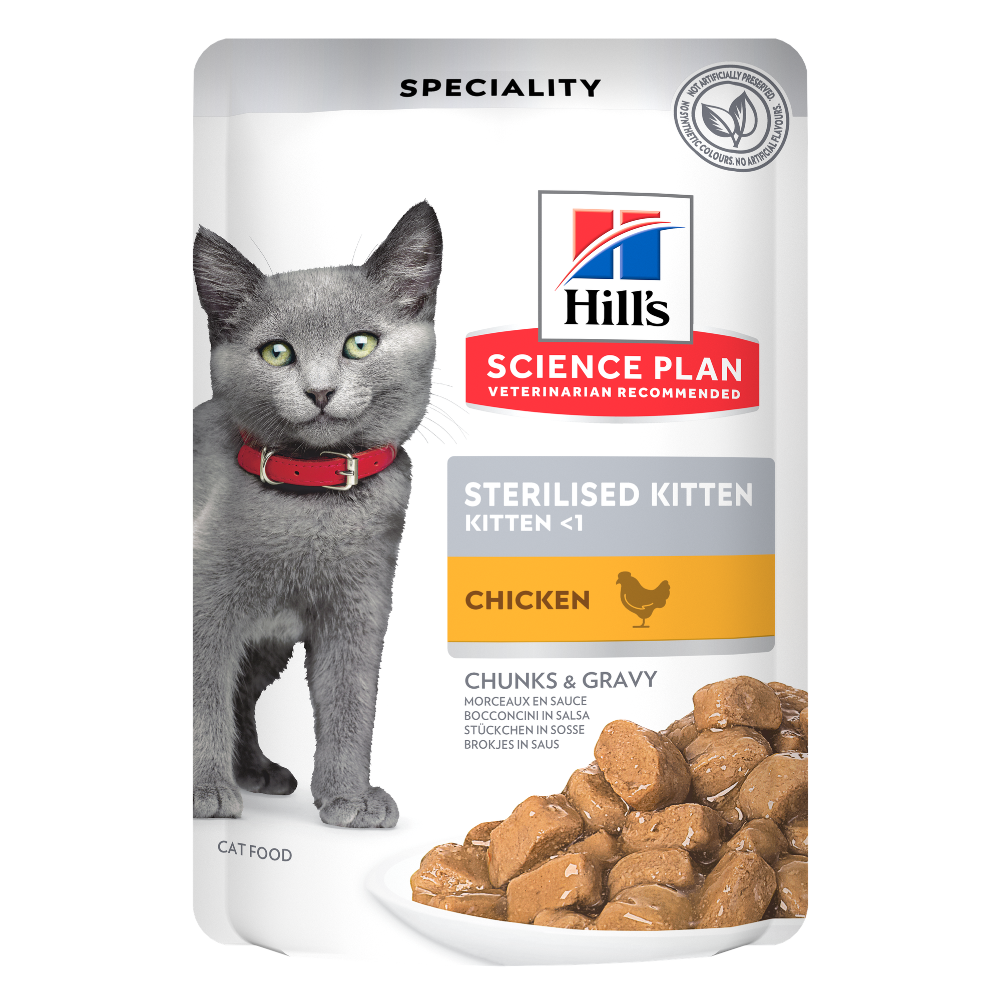 Hills Science Plan Sterilised Kitten Chicken 12x85g