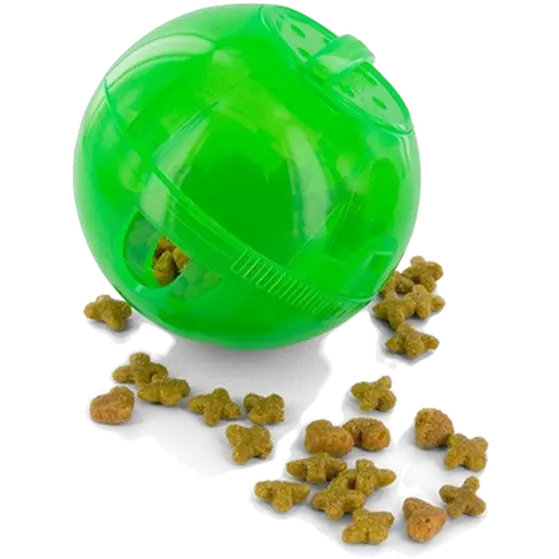 SlimCat Interactive Feeder Ball for Cats Green 7,5 cm