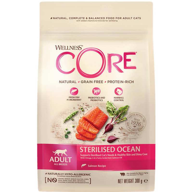 CORE Petfood - Cat Adult Sterilised Grain Free Salmon Dry 1,75 kg - Katt - ZOO.se