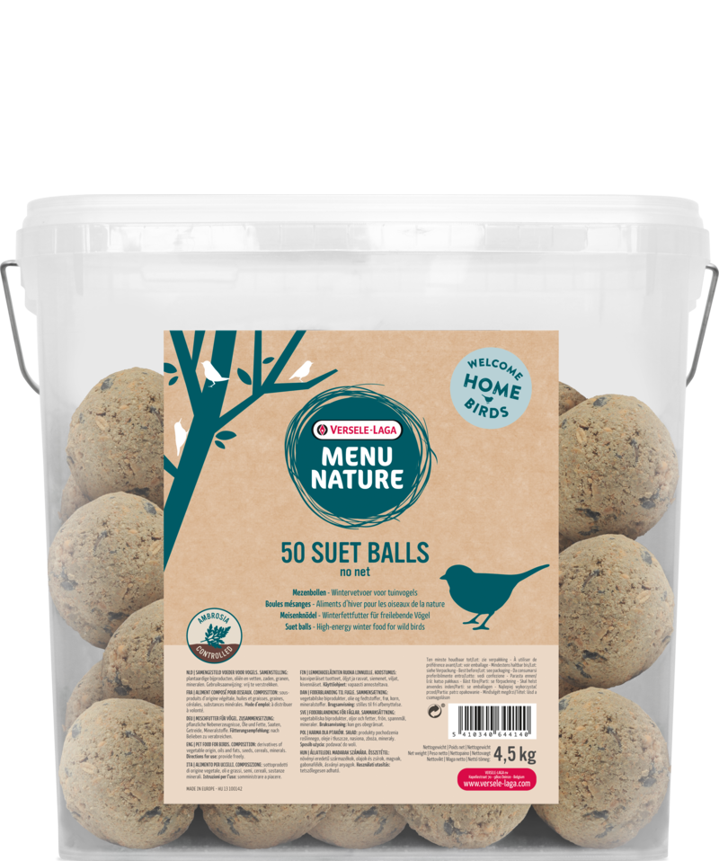 Versele-Laga - Menu Nature Suet Balls No Net 4,5 kg - Fågel - Fågelmat & Fågelfoder - ZOO.se