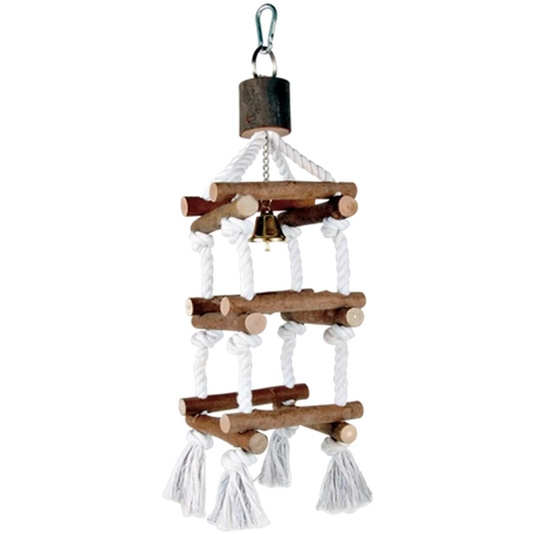 Trixie Natural Living Tower with Rope & Bell Brown 34 cm