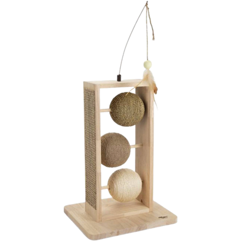 Designed By Lotte - Wood Scratch Globes Loma x Brown 50 cm - Katt - Klösträd & klösmöbler för katt - ZOO.se