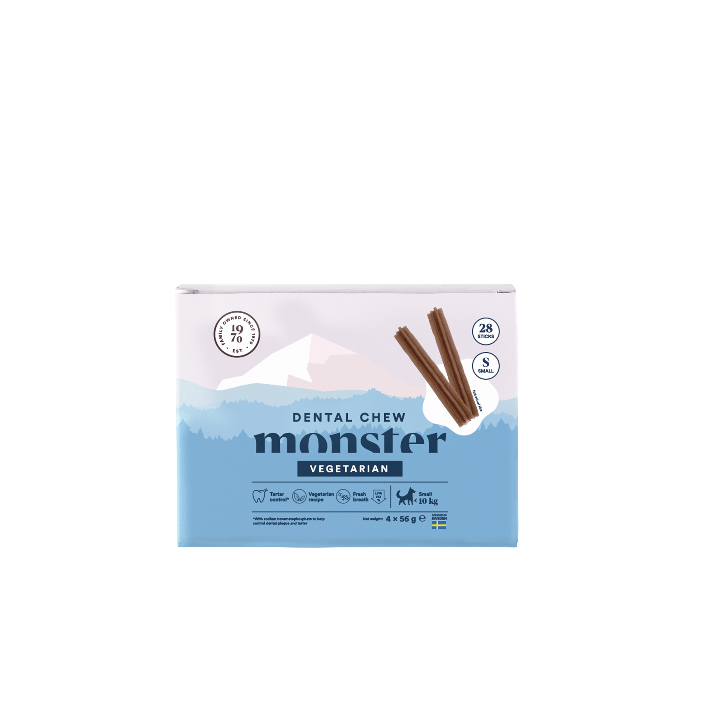 Monster Pet Food - Dog Dental Chew Vegetarian Small Month 28 pcs 224 g - Hund - ZOO.se
