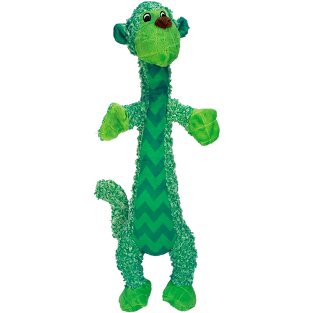 Shakers Luvs Monkey Dog Toy Green Small