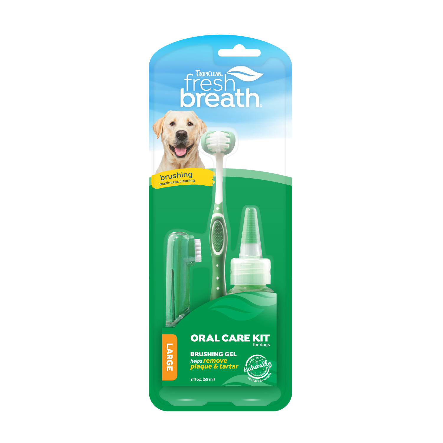 TropiClean - Fresh Breath Oral Care Kit 59 ml - Hund - Hundvård & Tillskott - ZOO.se