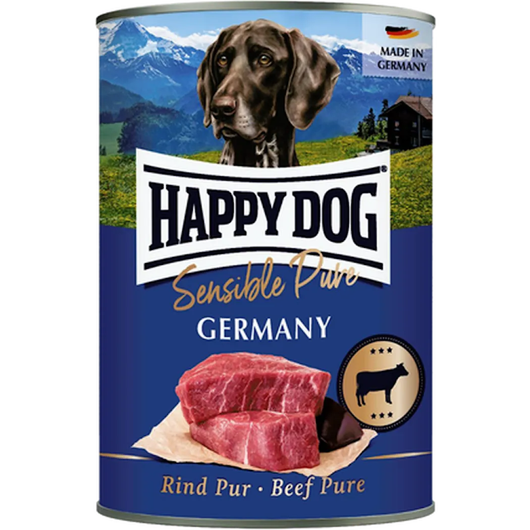 Happy Dog Wet Food Grainfree Pure 100% Beef Tinned