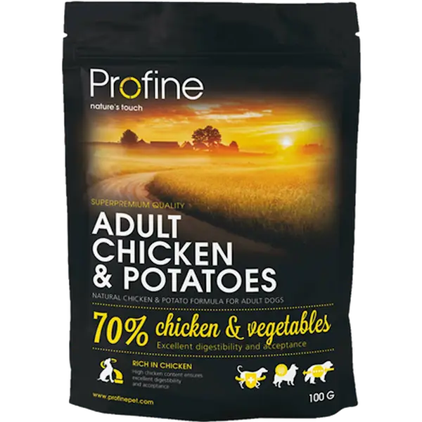 Dog Dry Food Adult Chicken & Potatoes Black 15 kg
