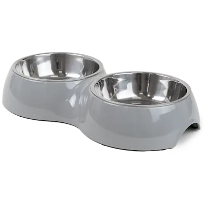 Double bowl set Solid Gray M