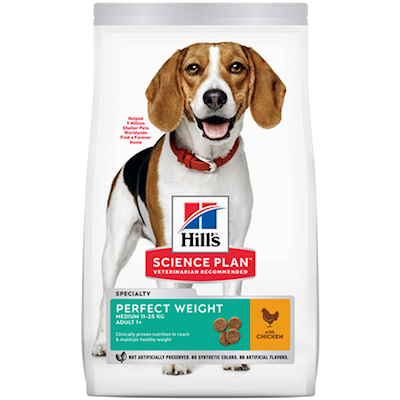 Preview of Hills Science Plan Adult Perfect Weight Medium Chicken - Dry Dog Food 12 kg