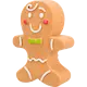 Xmas gingerbread figure latex 11 cm Mix