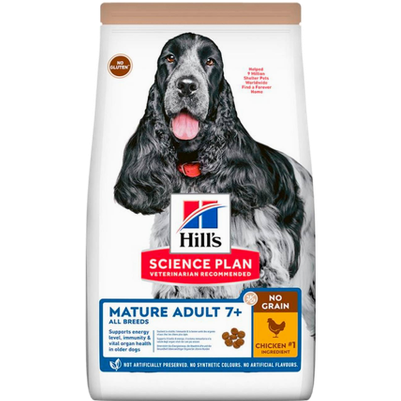 Mature Adult 7+ No Grain Chicken - Dry Dog Food Grainfree 14 kg - Hund - Hundmat & hundfoder - Torrfoder för hund - Hills Science Plan - ZOO.se
