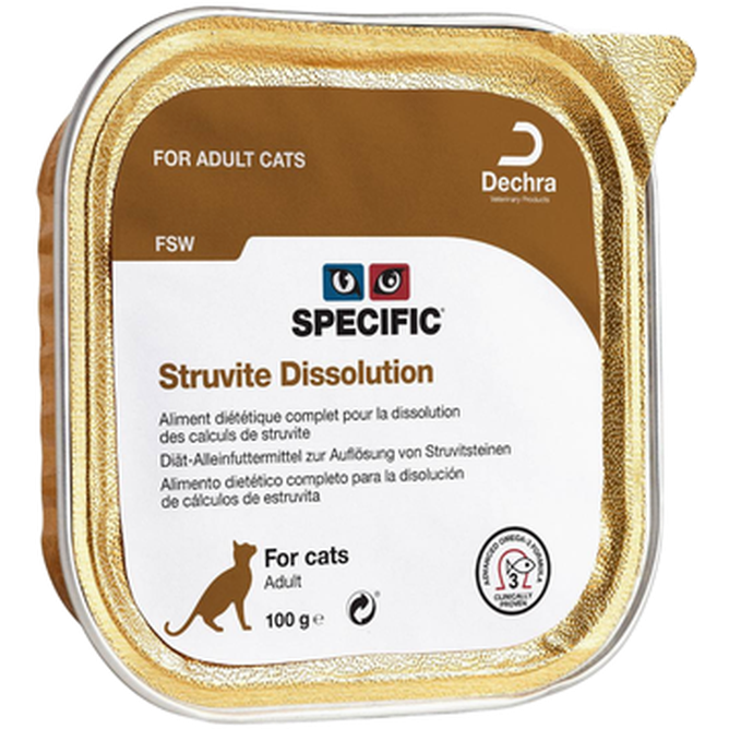 Cats FSW Struvite Dissolution 100 g x 7 st - Katt - Kattfoder & kattmat - Veterinärfoder för katt, Veterinär - Veterinärfoder För Katter - Specific - ZOO.se