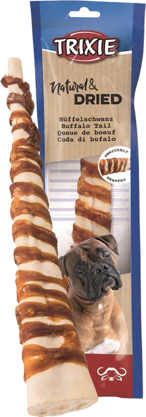 Trixie - Buffelsvans, torkad, köttlindad, 28-30 cm - Hund - Hundgodis - ZOO.se
