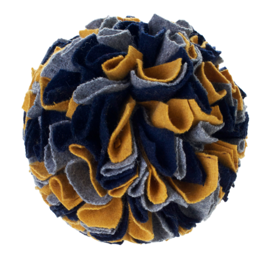Hunter - Dog Toy Sniffle Ball Eiby Polyester Blue/Grey/Yellow ø15cm - Hund - ZOO.se