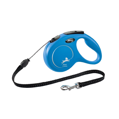 Flexi - Rullkoppel New Classic Cord 5m, M max 20kg, Blå - Hund - Hund - ZOO.se