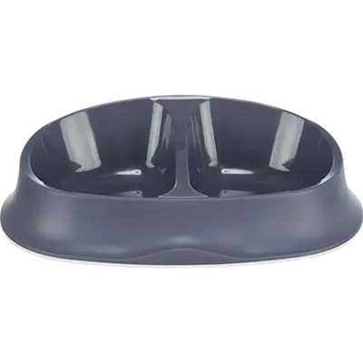 Double Plastic Bowl Non-Slip Rubber Ring