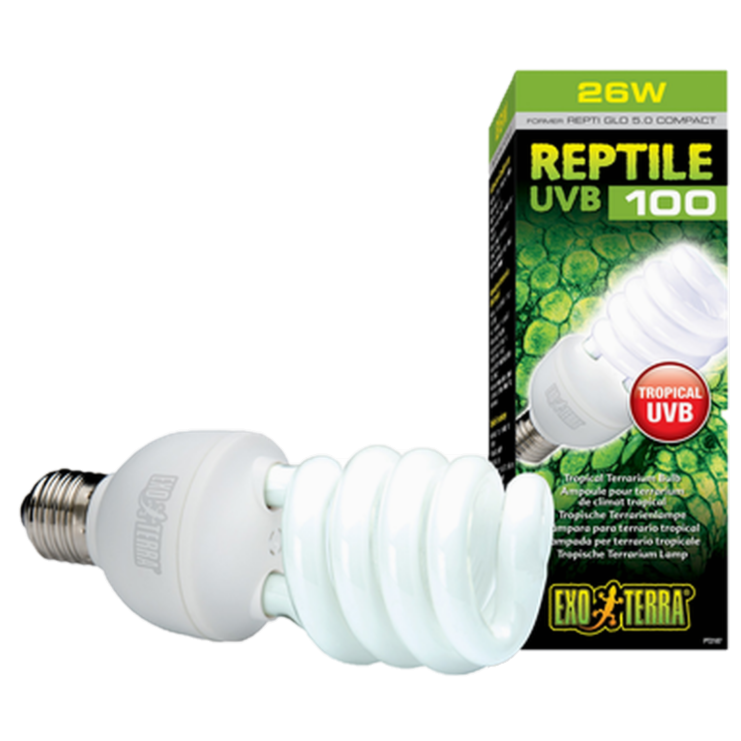 Exoterra Reptile UVB100 5.0 - Tropical Terrarium Bulb