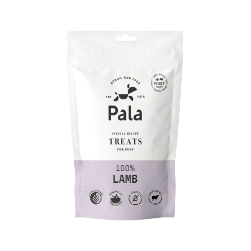 Pala - Treat - 100% Lamb - 100g - Hund - Hundgodis - Allergivänligt hundgodis - ZOO.se