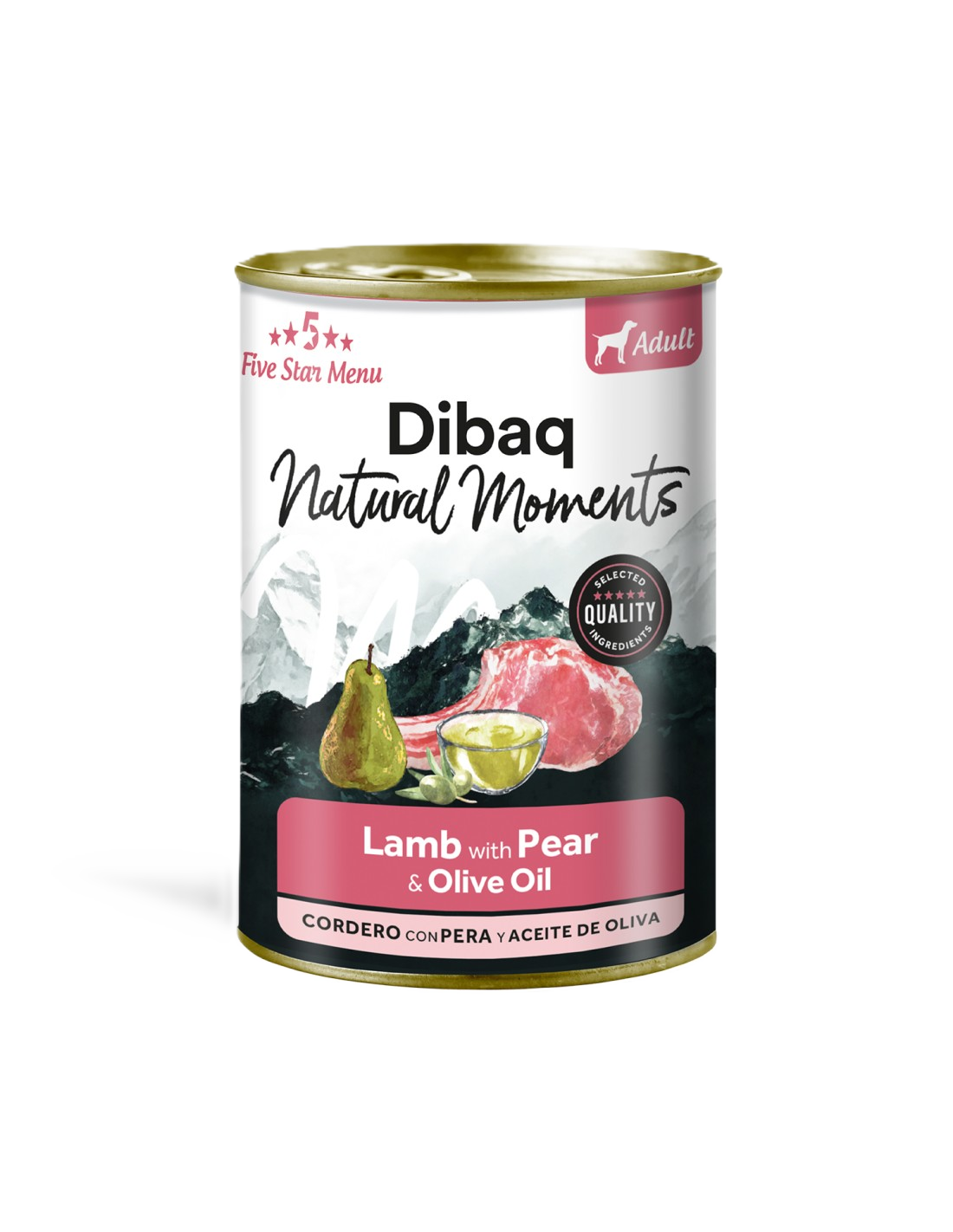 Natural Moments Dog Adult Lamb With Pear 380gr
