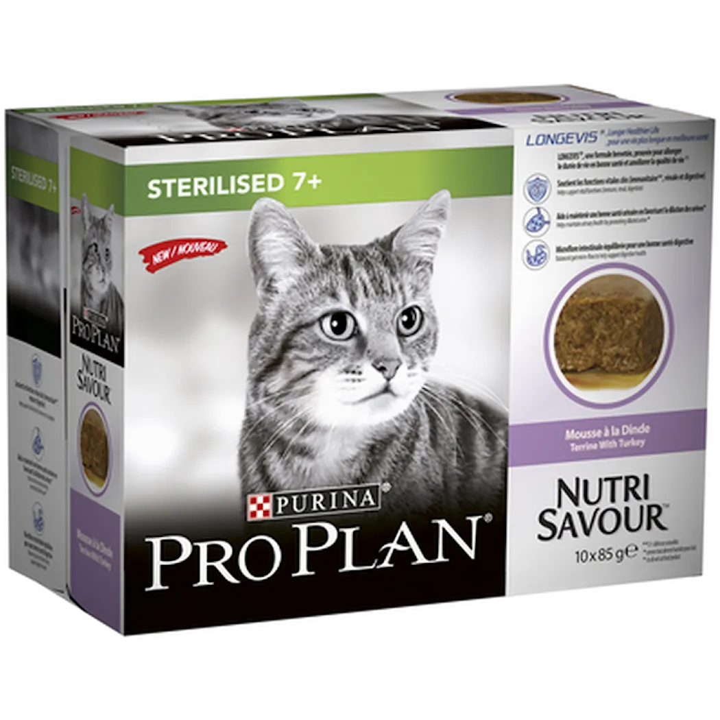 Cat Nutrisavour Sterilized 7+ Turkey 10x85g