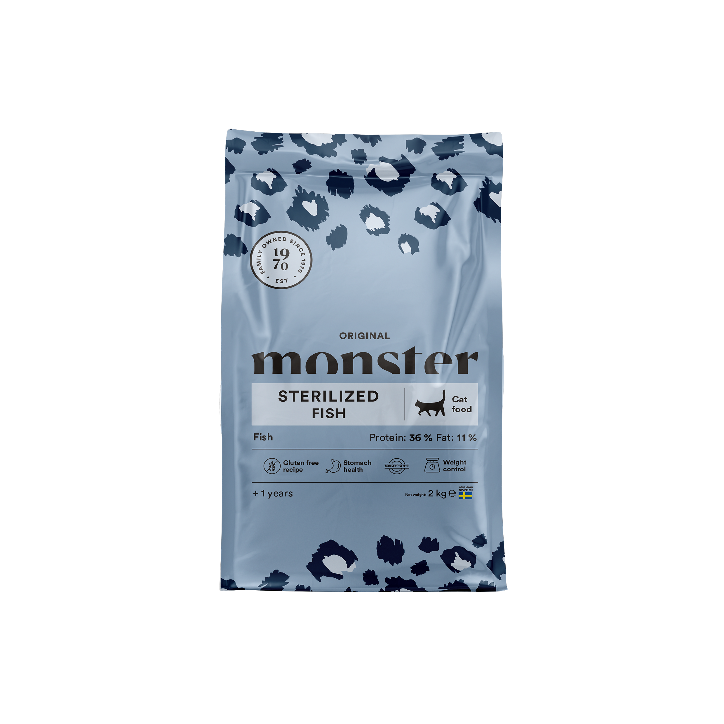 Monster Pet Food - Cat Original Sterilized Fish 2 kg - Katt - Kattfoder & kattmat - ZOO.se