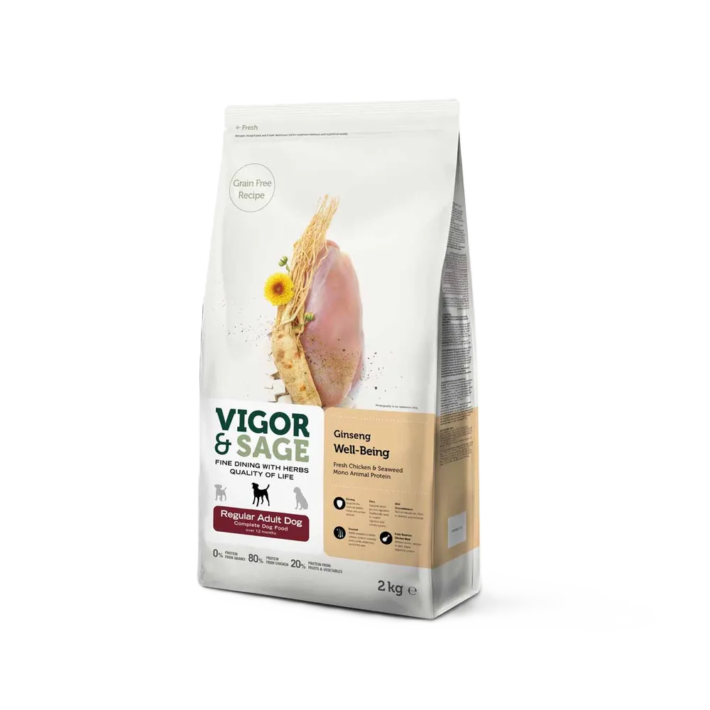 Vigor and Sage Well-Being Ginseng Regular Adult Dog