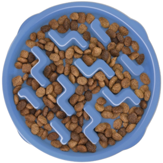 Outward Hound Fun Feeder Slo-Bowl Blue Small 20,5x5cm