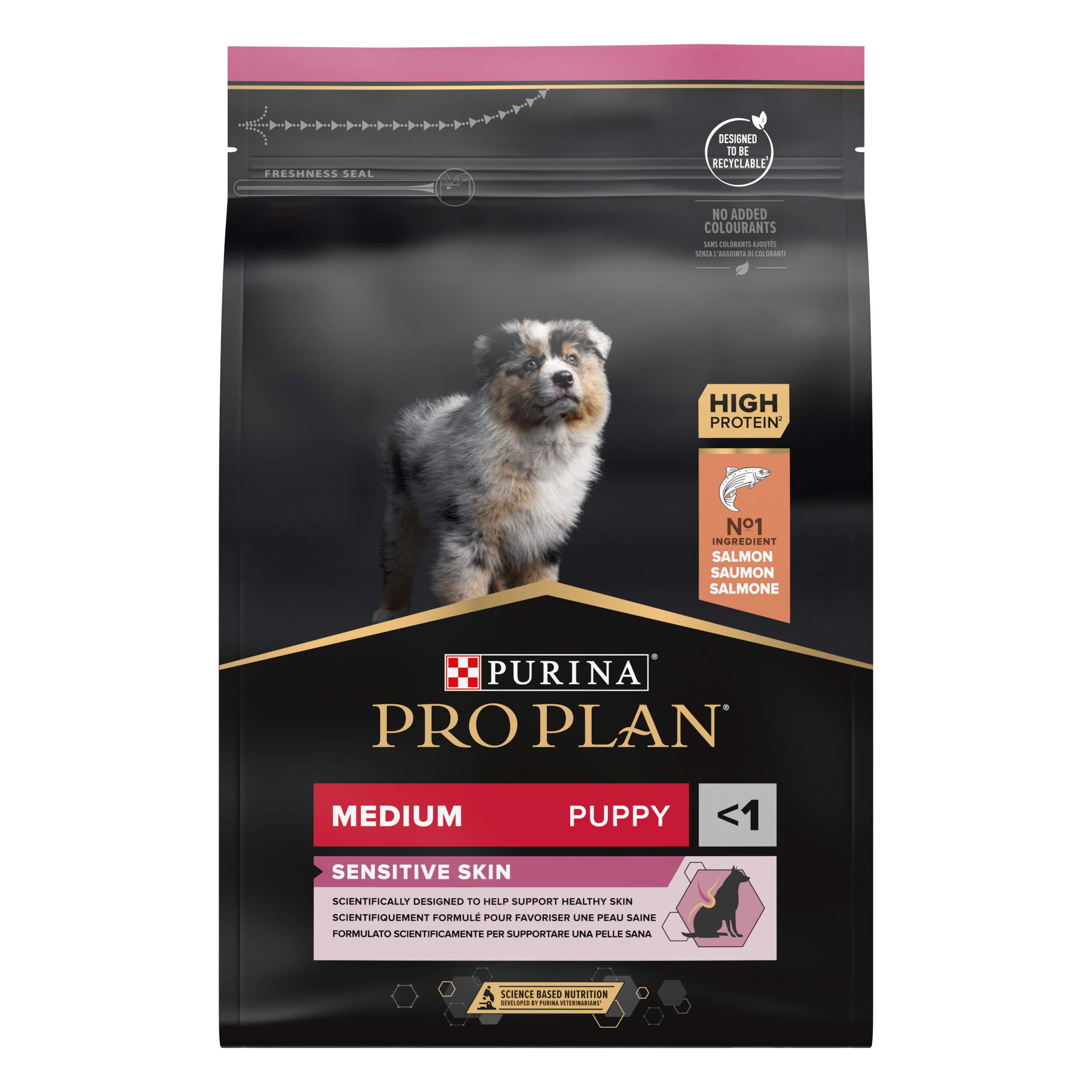 Purina Pro Plan - Medium Puppy - SENSITIVE SKIN 3 kg - Koirat - Koiranruoka - Kuivaruoka