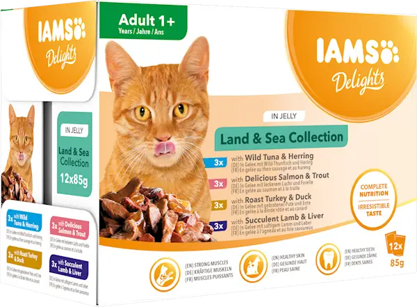 Cat Delights Jelly Multipack Land &amp; Sea - en flerpakning